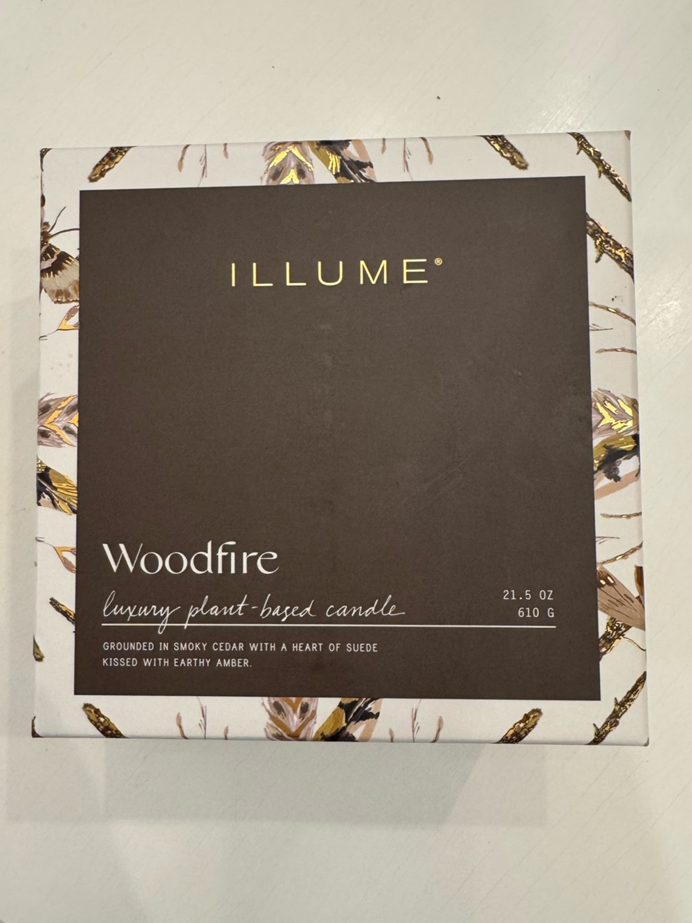BRAND NEW Illume Woodfire Luxury Plant-Based Candle